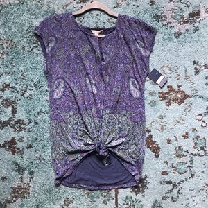 Lucky Brand navy/paisley T